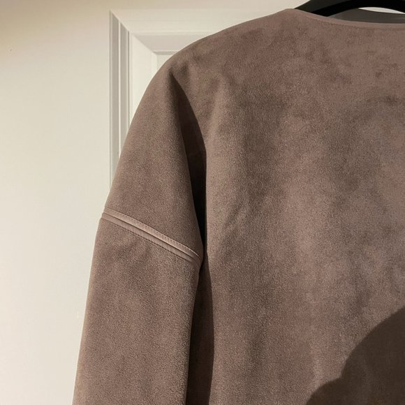 BCBG Cropped Suede Jacket - Small - Picture 7 of 7